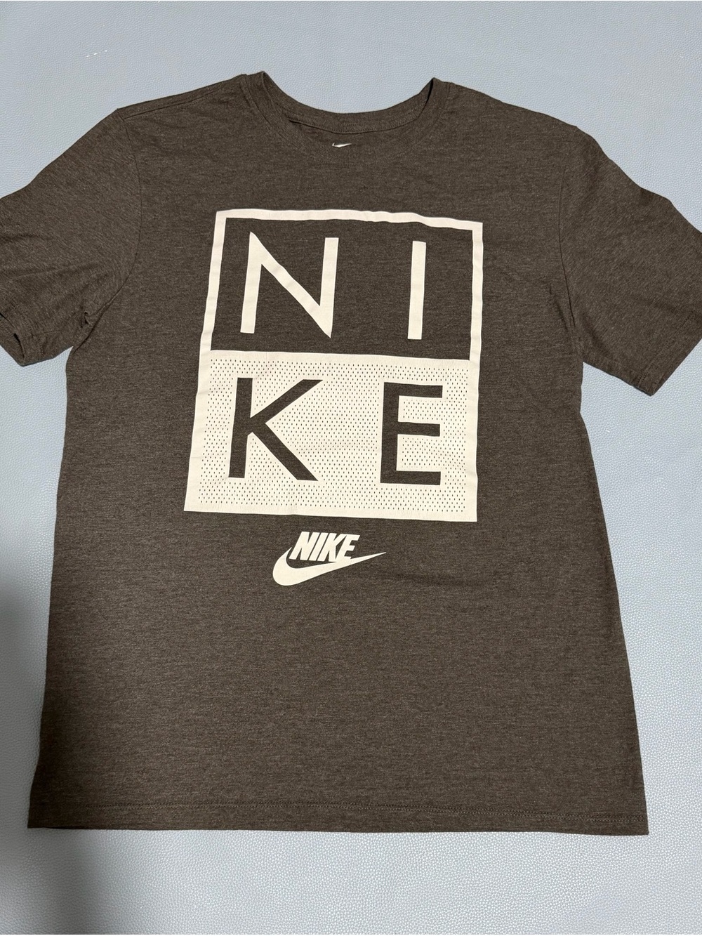 Nike Men's Charcoal Graphic Logo Short Sleeve Tee